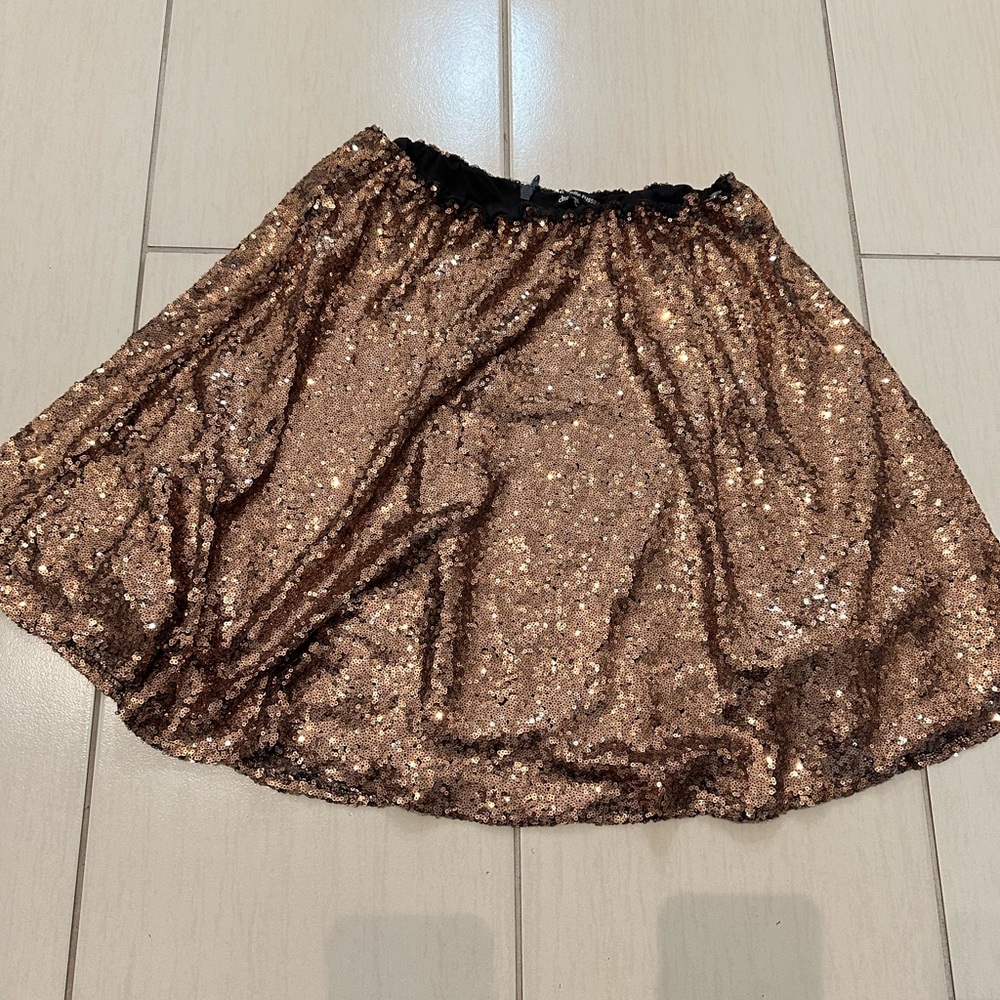 Sequin Bronze Skirt